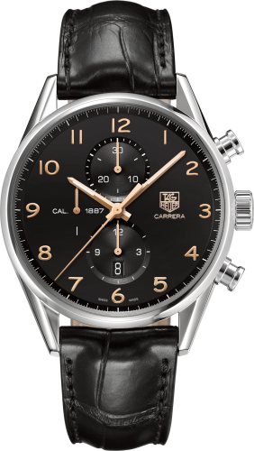 TAG Heuer Carrera Calibre 1887 43 Stainless Steel / Black / Alligator